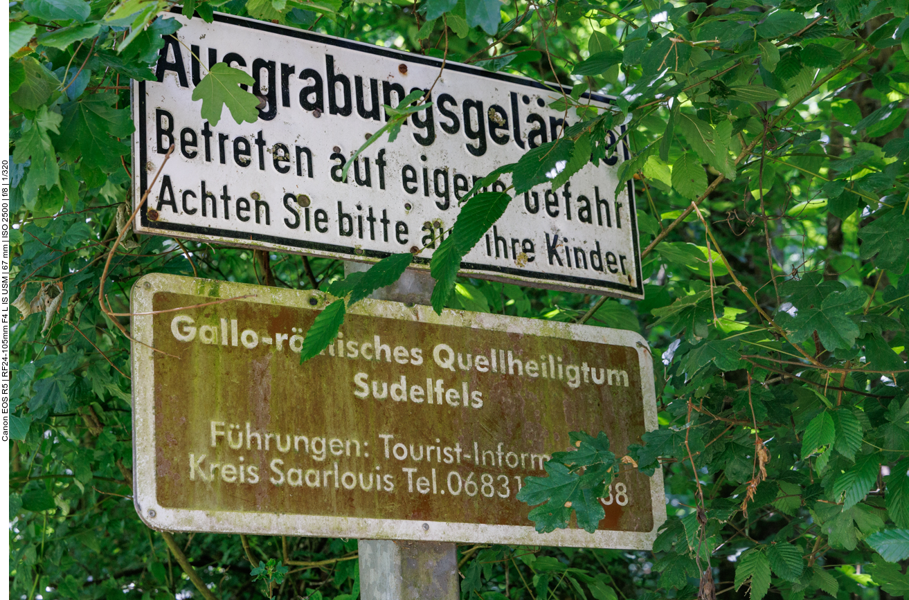 An der Ausgrabungsstätte Sudelfels 