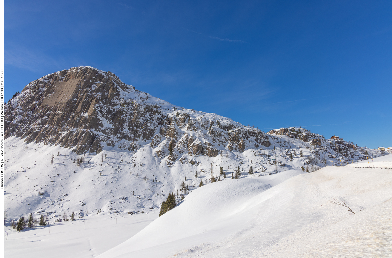 Hier liegt zwar Schnee, aber nicht soviel, wie es sein sollte :-( 