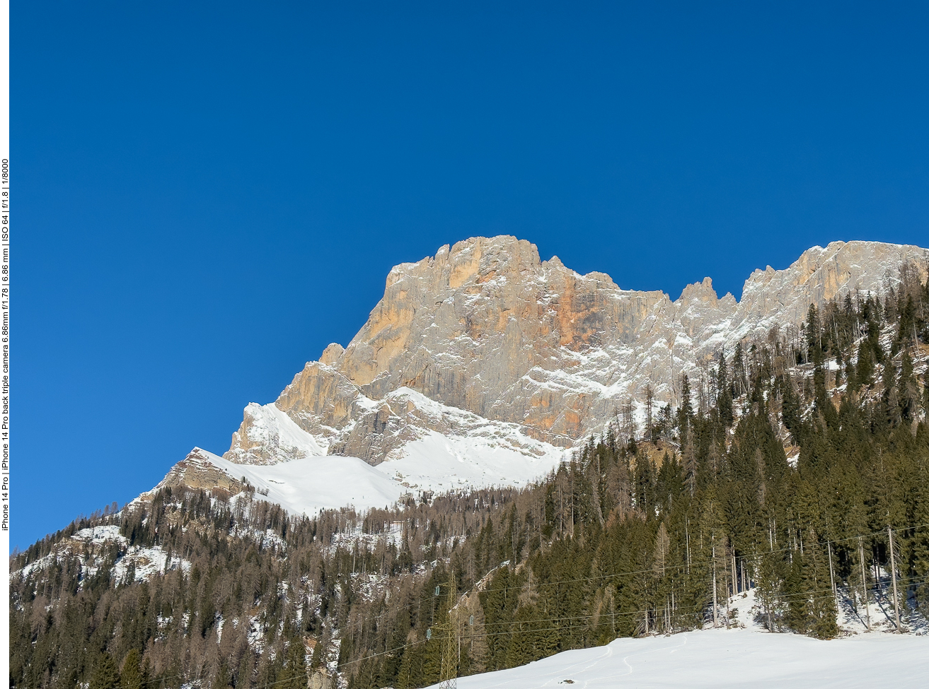 Vorbei am Berg Cimon della Pala [3.186 m] ...