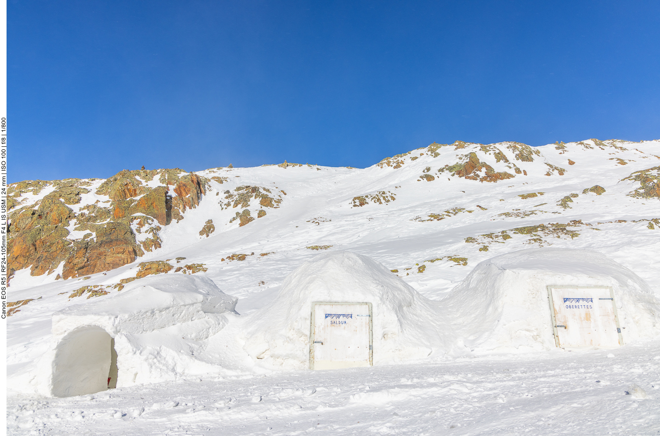 Unser Nachtquartier, der mittlere Iglu 