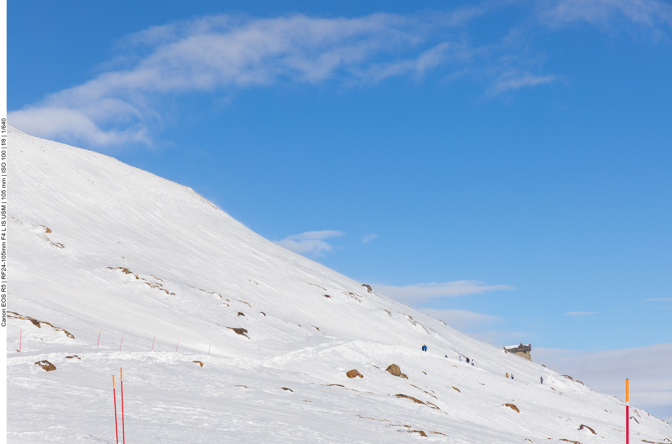 Einige Wanderer kommen uns entgegen 