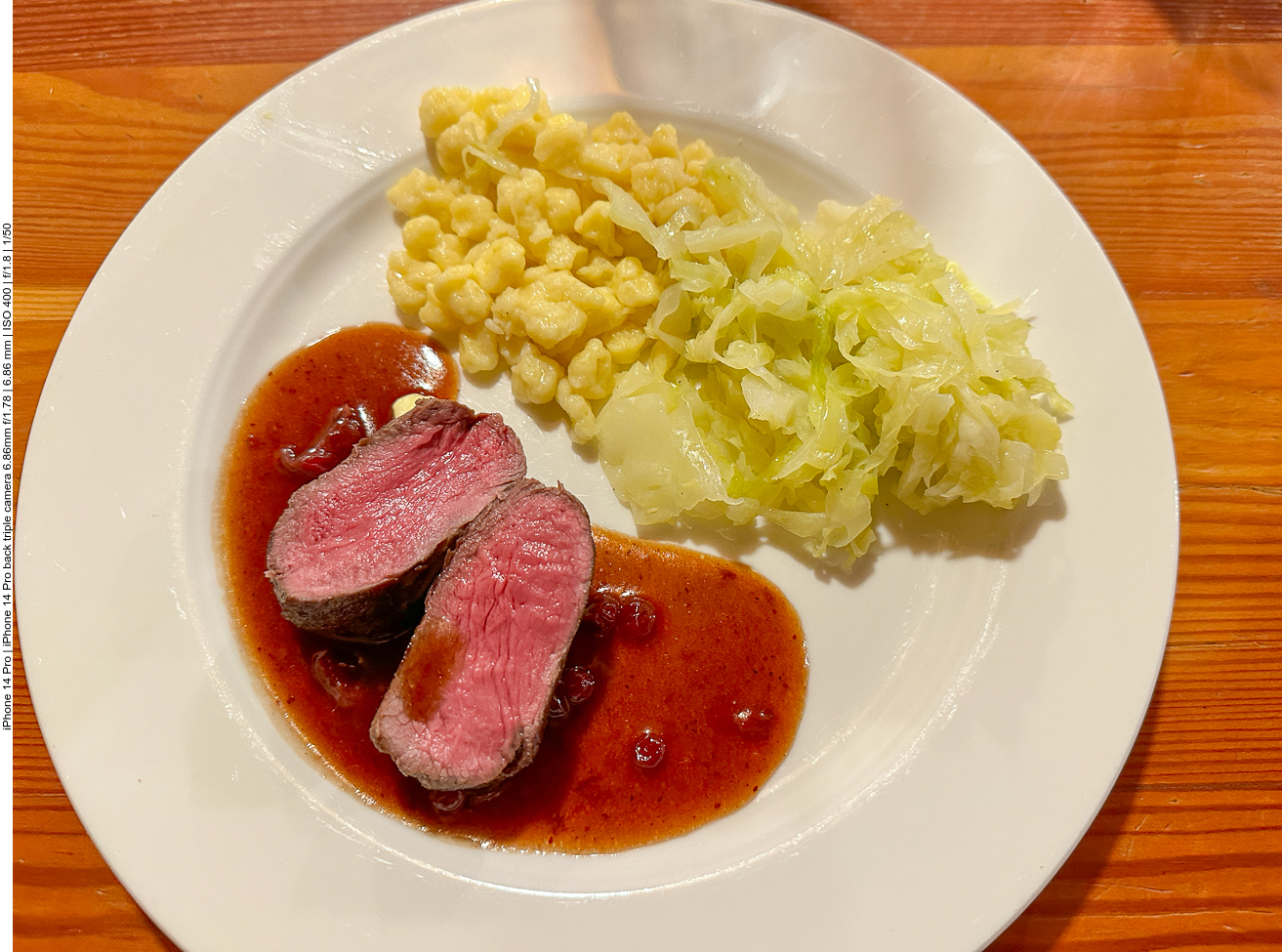 Unser Abendessen, Hirschrücken 