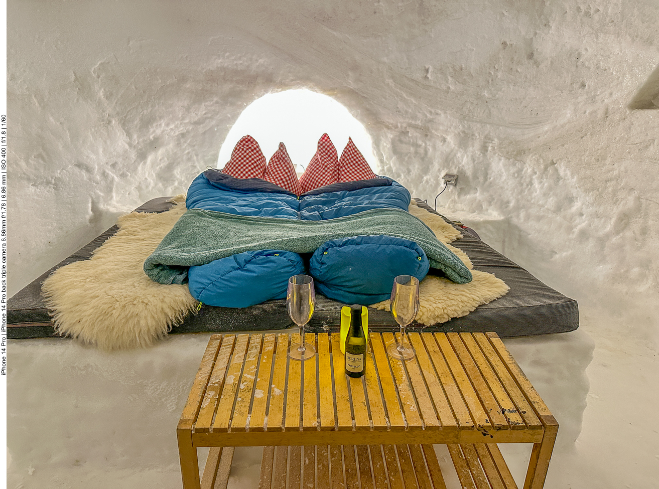 Am nächsten Morgen steht der Prosecco immer noch da ... 