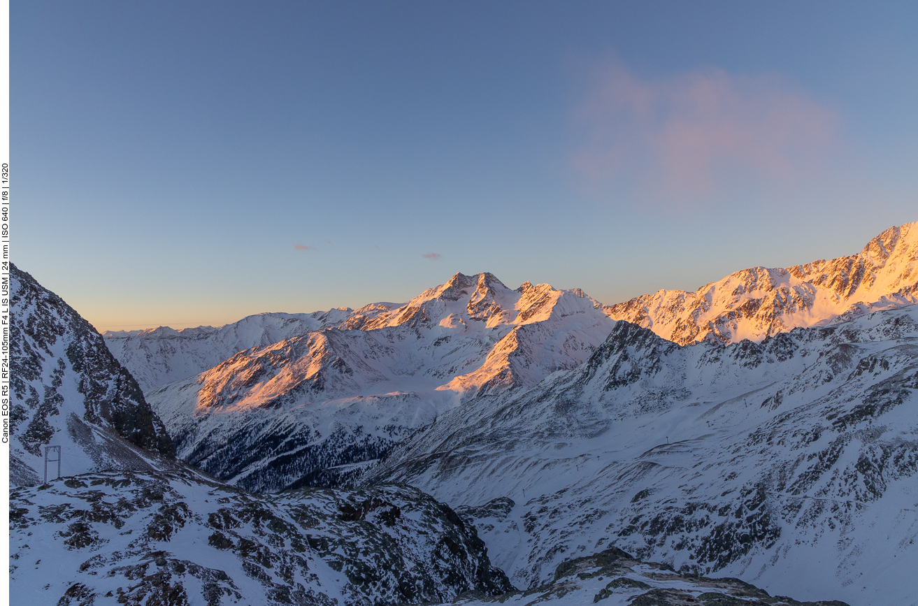Dabei genießen wir den Blick ... 