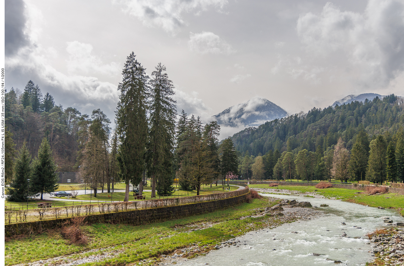 Wolken über dem Fiume Sarca