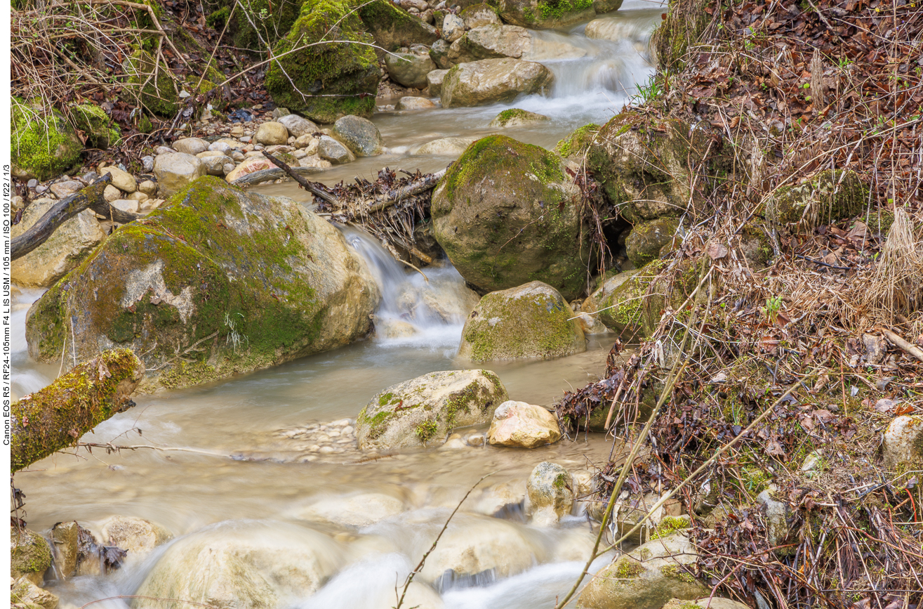 Kleiner Bach am Wegesrand