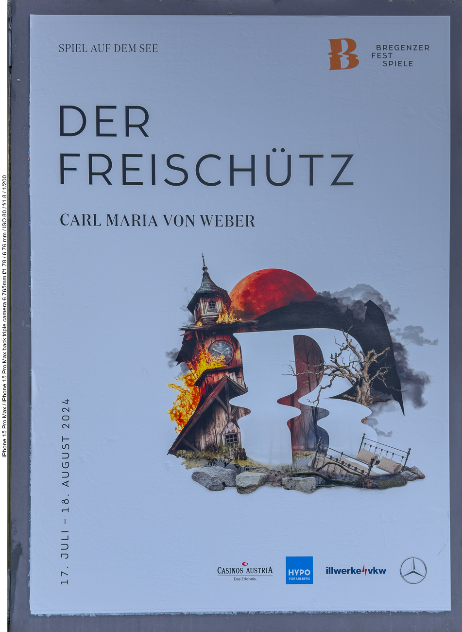 Auf der Seebühne wurde "Der Freischütz" gespielt