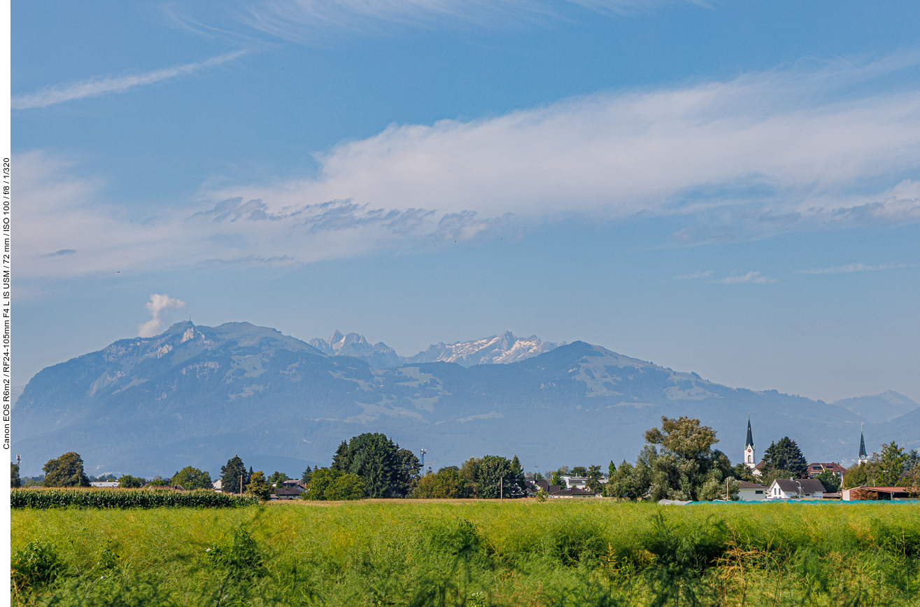 Blick auf die Berge in der Schweiz