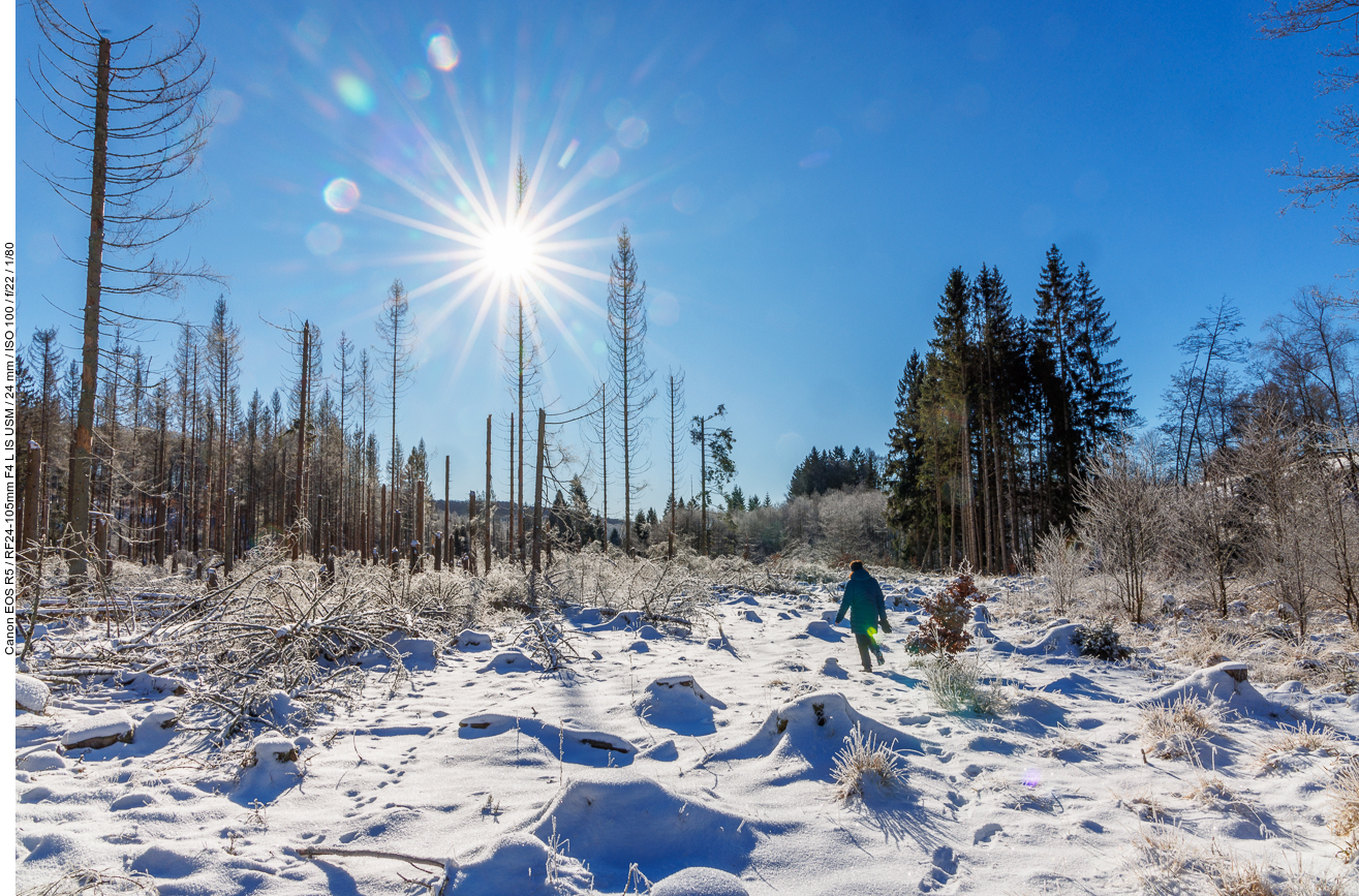 ... und wir müssen "Querfeldein" einen Umweg laufen