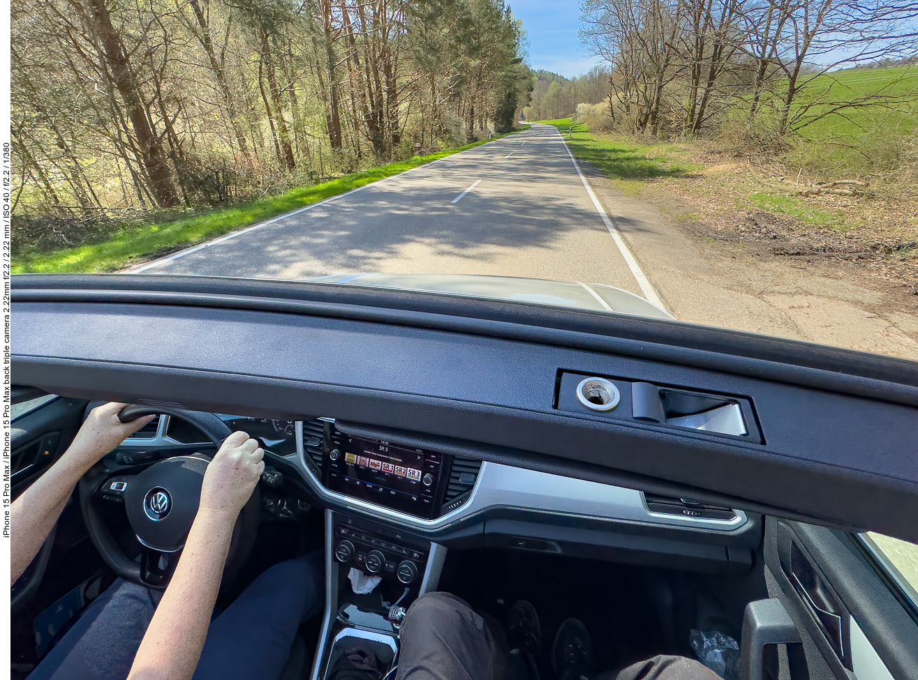 Auf dem Nachhauseweg, das erste Mal oben ohne in diesem Jahr ;-)