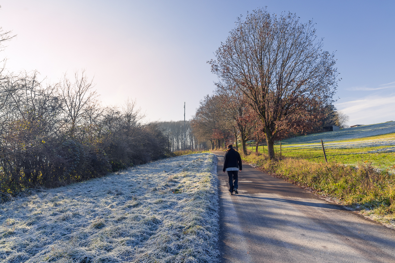 Etwas frisch ist es schon, als wir in Breitenbach starten
