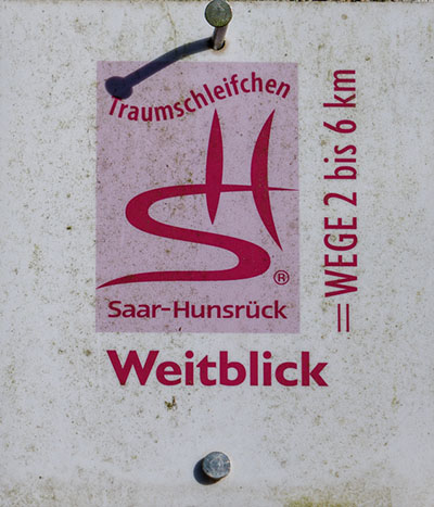 Kennzeichnung des Traumschleifchens "Weitblick"