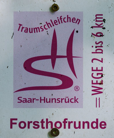 Kennzeichnung des Wanderwegs "Forsthofrunde"