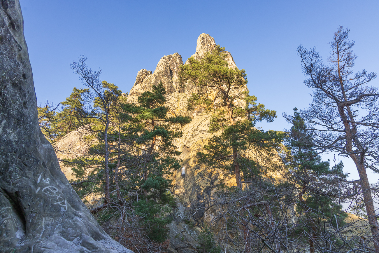 Der Felsen von der anderen Seite aus gesehen