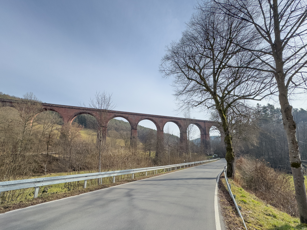 Die Pfützen sind zum Glück gefroren ...