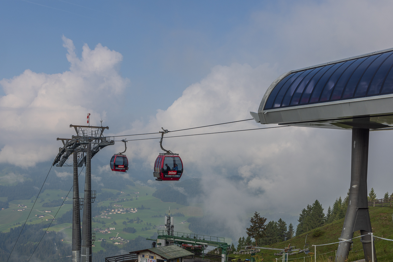 Ankunft an der Mittelstation