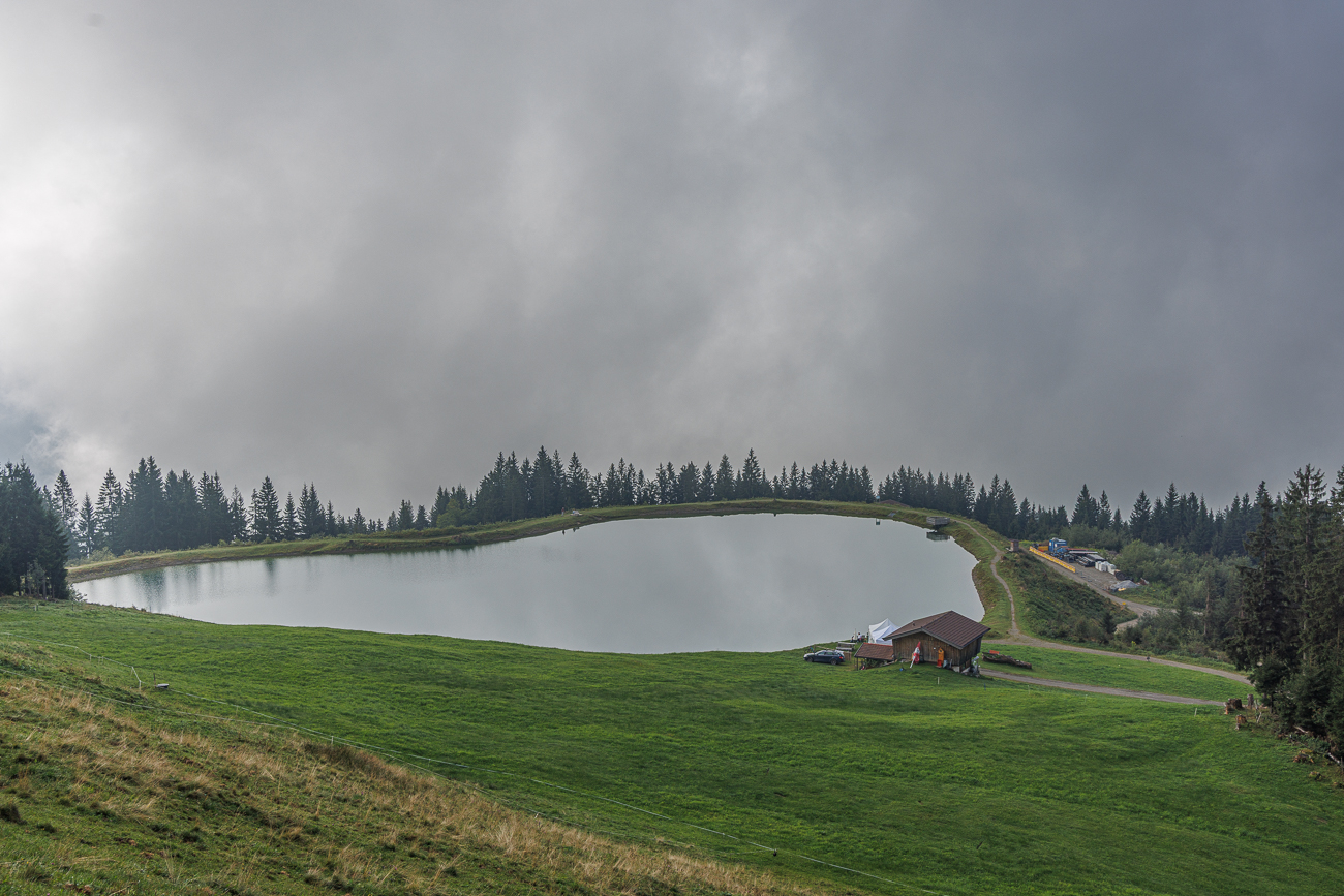 Speichersee Hohe Salve von oben