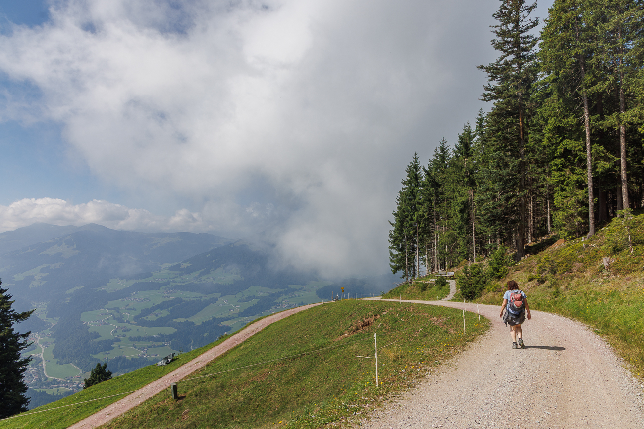 Bergab Richtung Itter