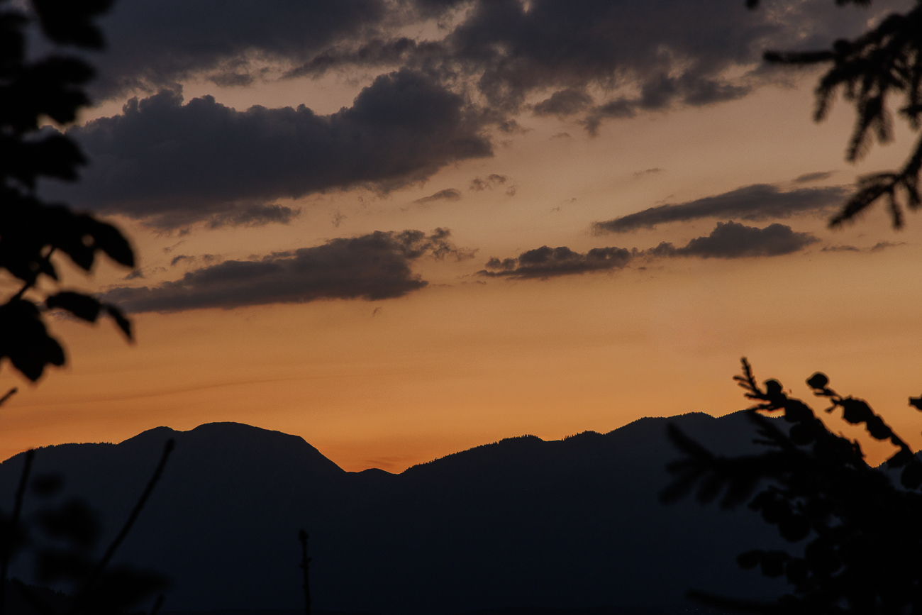 Abendrot, tags zuvor