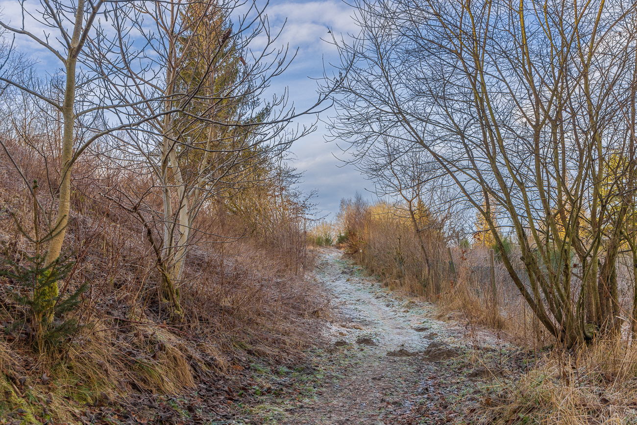 Letzte Reifreste beim Aufstieg
