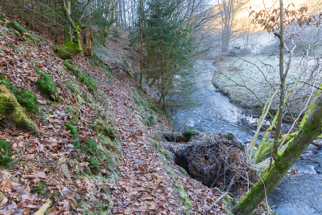 Hier wird der Weg doch etwas schmal