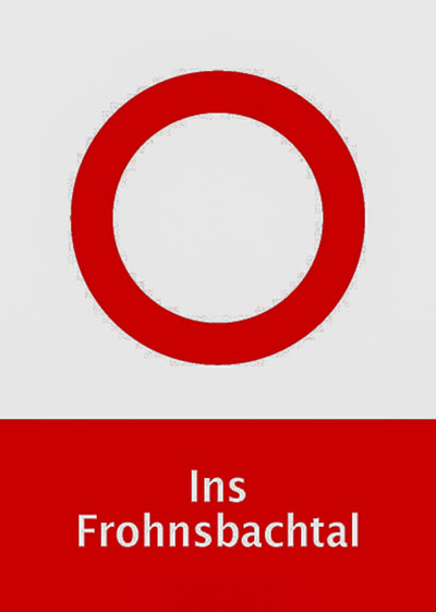 Kennzeichnung des Wanderwegs "Ins Frohnsbachtal"