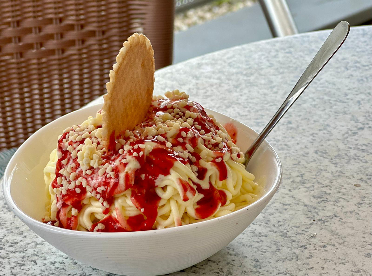 Belohnung nach der Wanderung