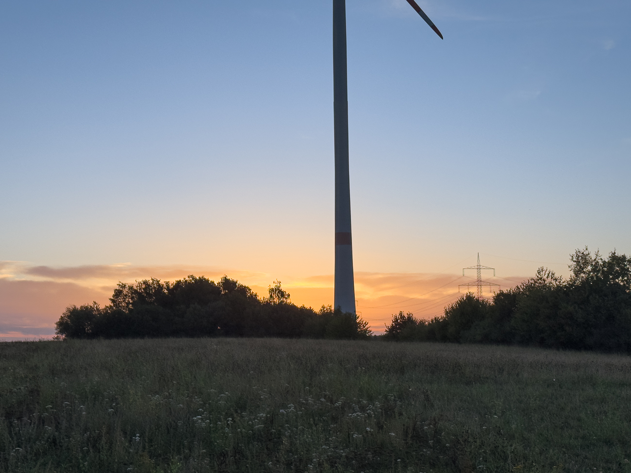 ... geht gerade die Sonne unter