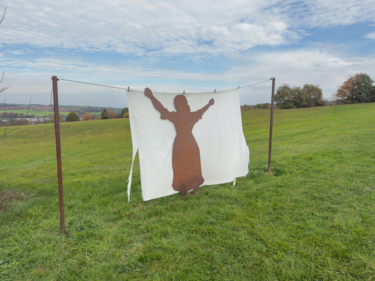 Ein Teil unsereres Weges führt entlang des Wanderwegs "Nach der Schicht"