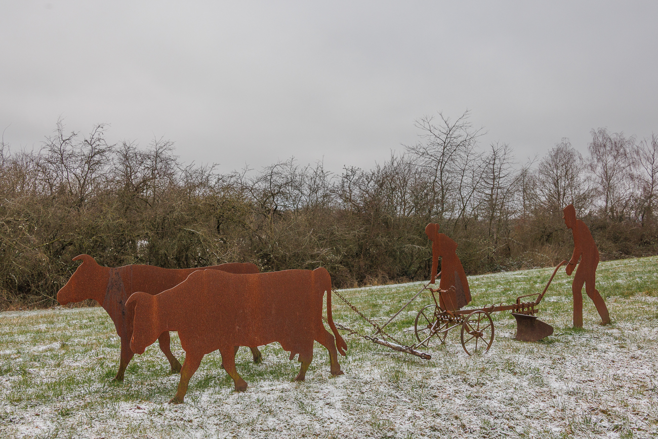 Skulptur der Bergmannsbauern