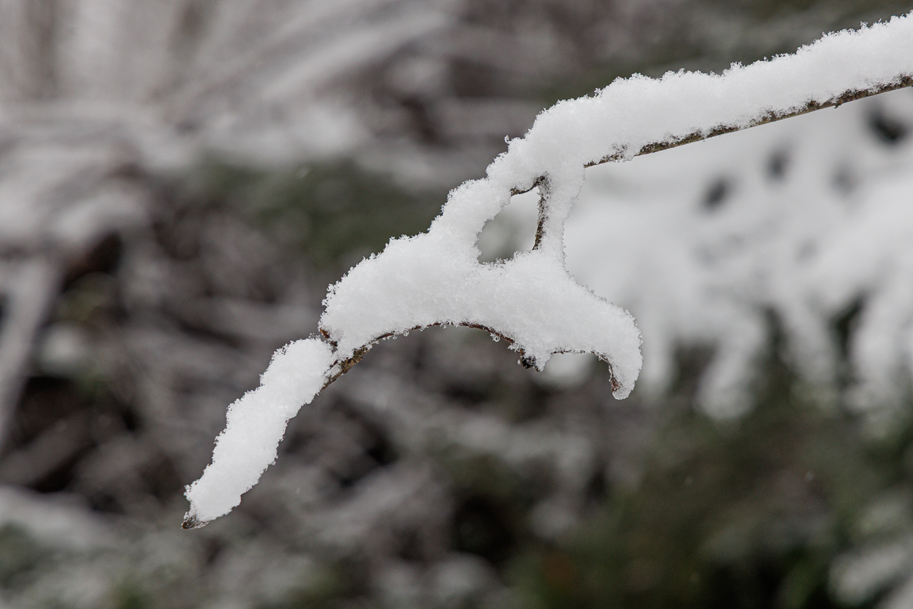 An manchen Stellen h&auml;lt sich der Schnee noch hartn&auml;ckig ...