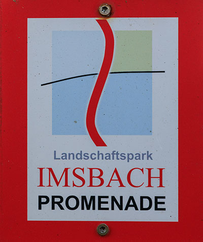 Kennzeichnung des Wanderwegs "Imsbach Promenade"