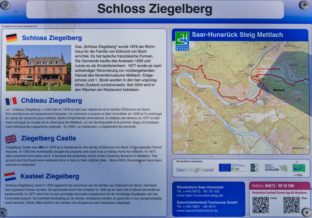 Infos zum Schloss Ziegelberg