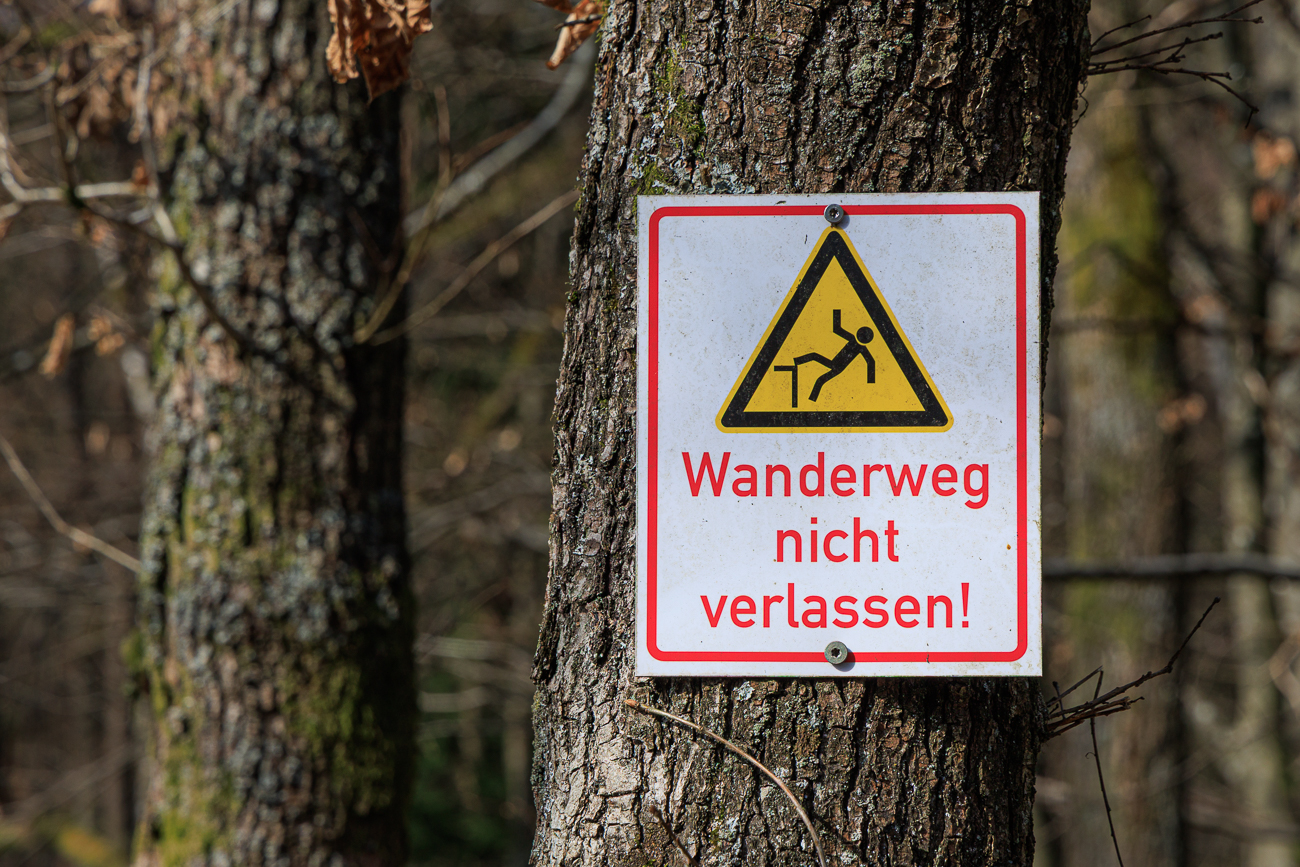 Absturzgefahr