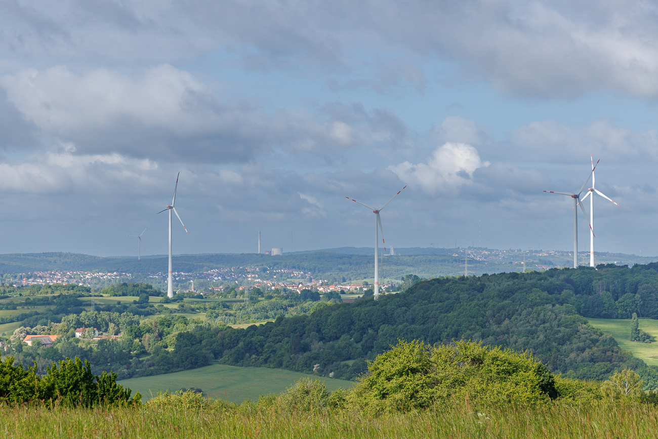 Blick auf das Kraftwerk Weiher