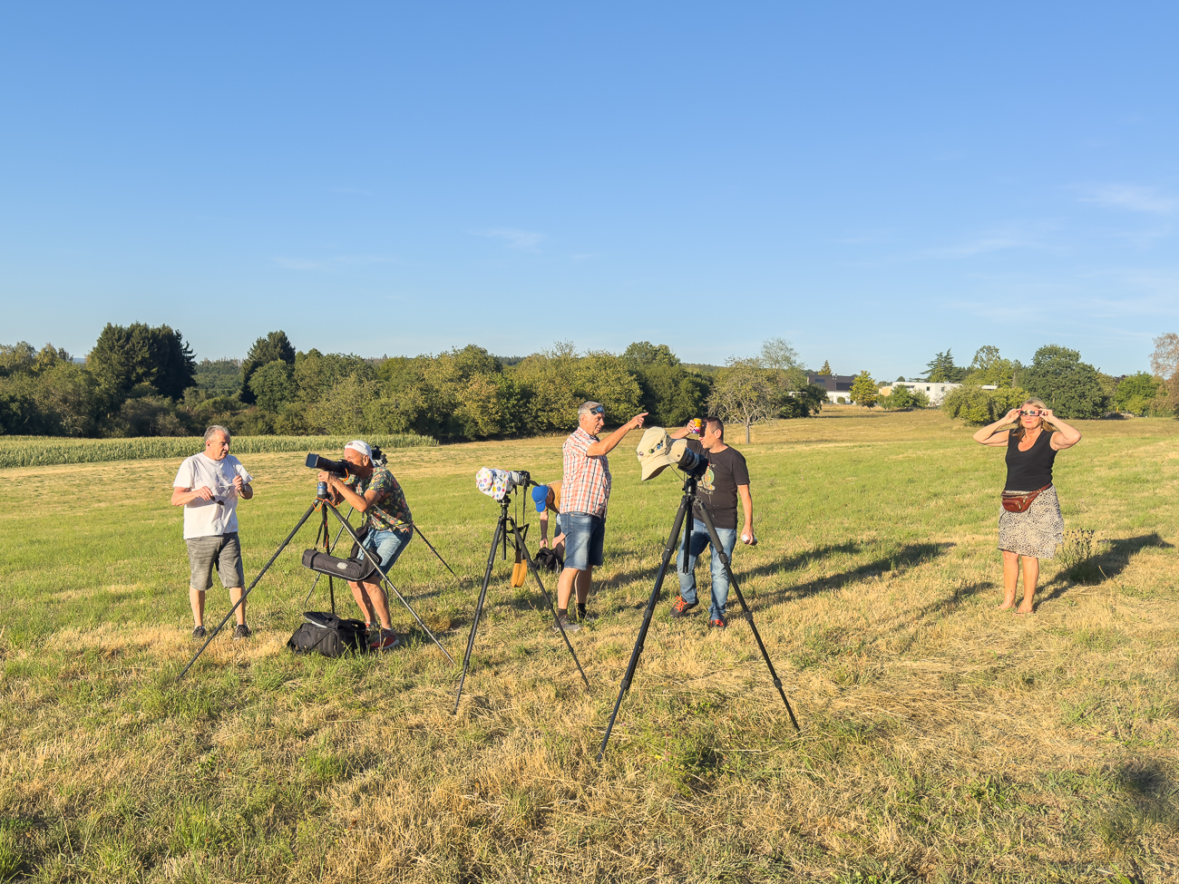 Die Fotografen schie&szlig;en sich ein