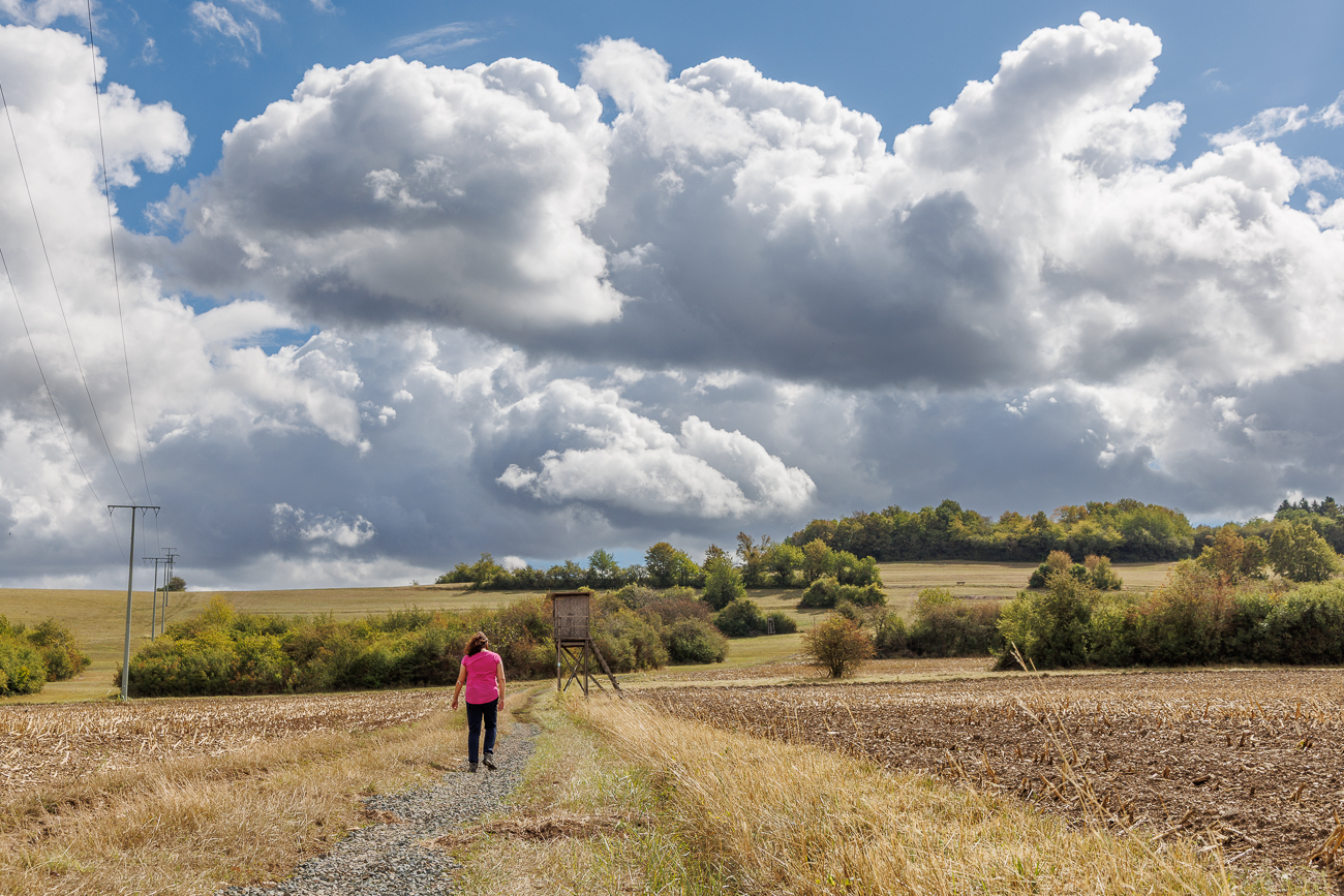 Regenwolken, aber es bleibt trocken